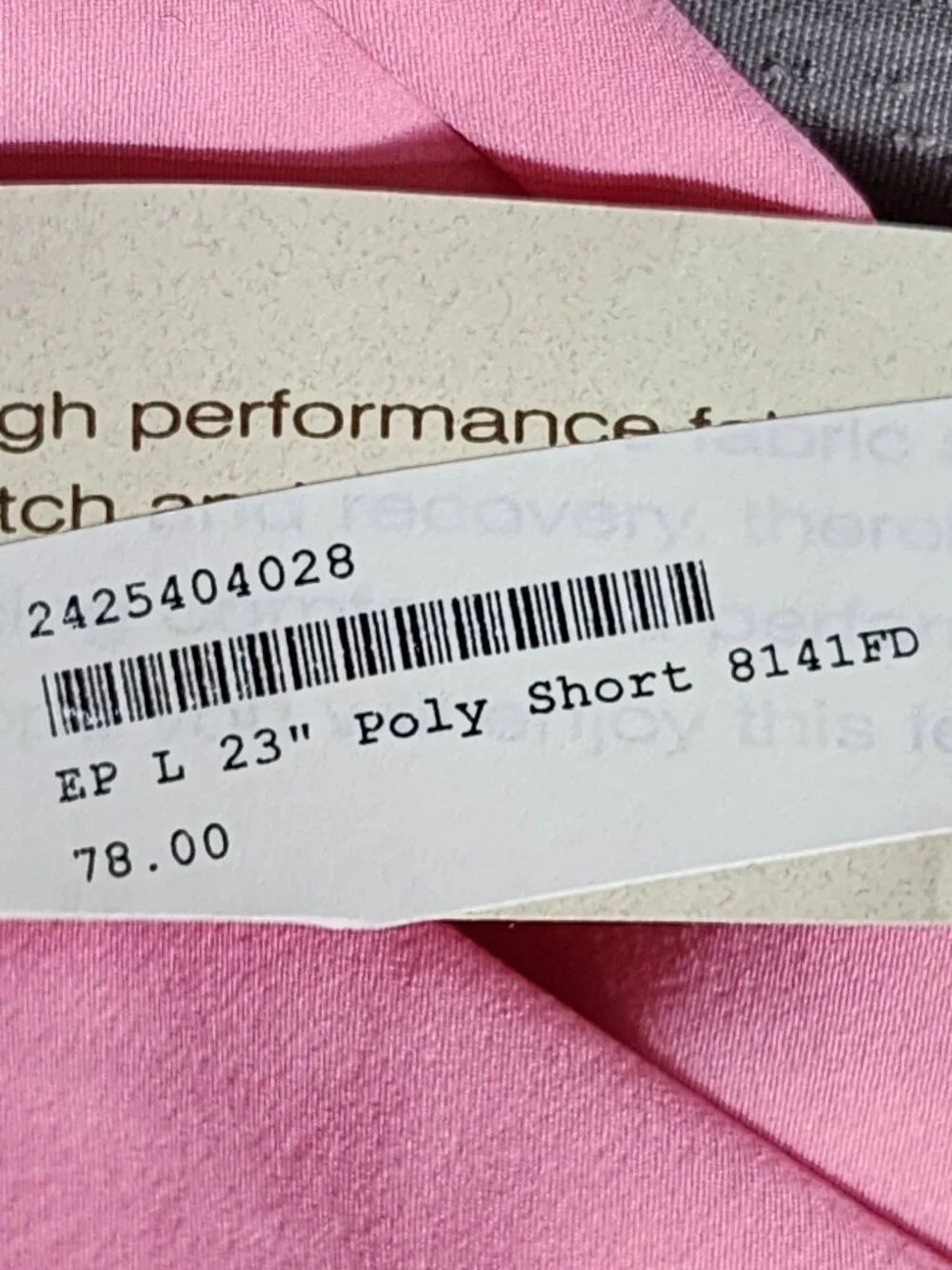 EP Pro Flirt Pink 23" Poly Span Pro Stretch Pleated Pocketed Golf Shorts Size 14 - Picture 16 of 16